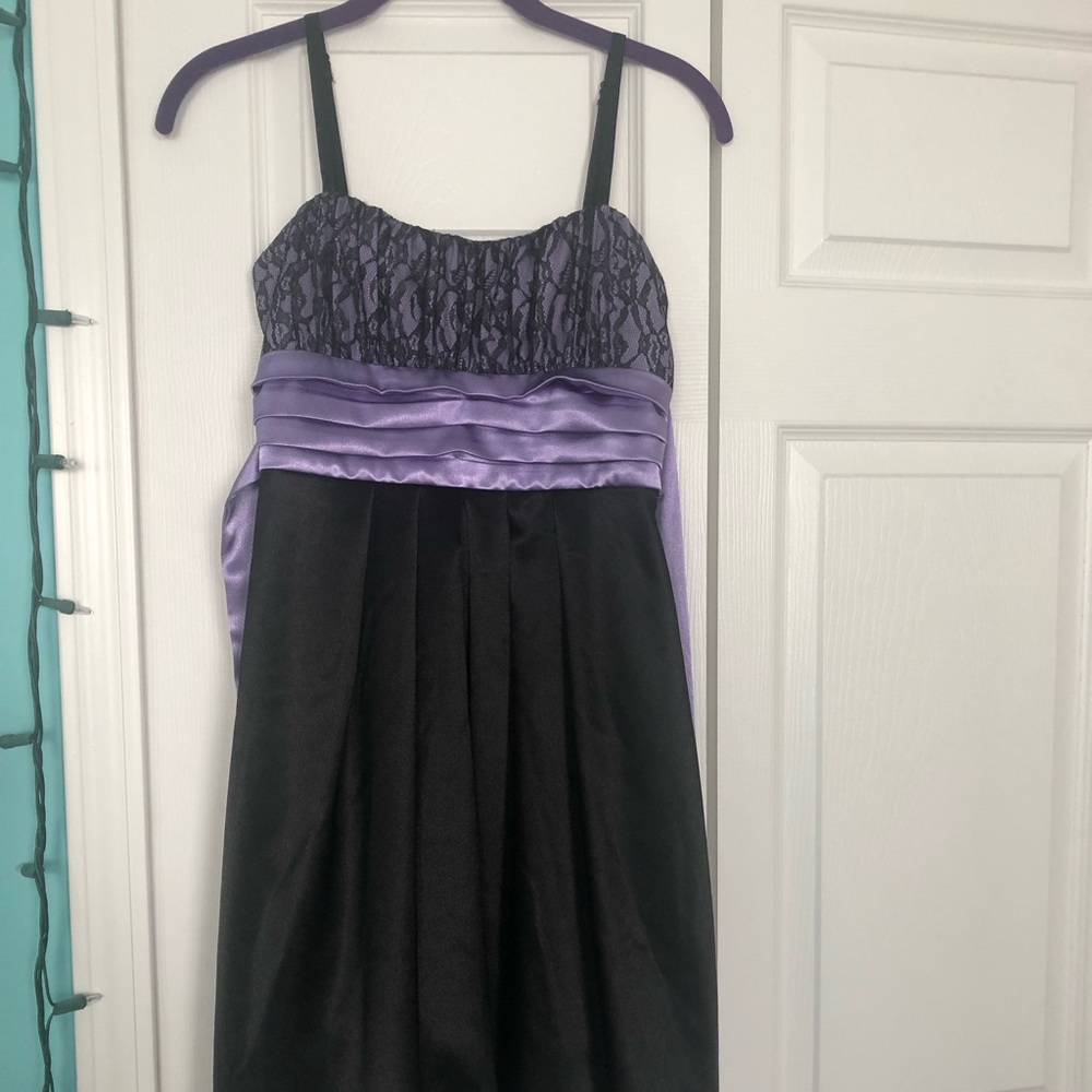 Black and Purple Dress